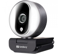 Купить - web-камеру  Веб-камера Sandberg 134-12 Streamer Webcam Pro Full HD Ring Light 1920x1080 автофокус с микрофоном Black/White