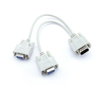Купить - адаптер и кабель  VGA на 2 VGA сплиттер, разветвитель, коммутатор 3+4