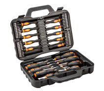 Купить - отвертку  Набор отверток и насадок Neo Tools 04-211 S2/Slotted/Phillips/Pozidriv/Torx 58 предметов