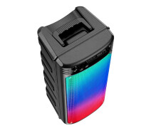Купить - портативную колонку  Bluetooth колонка караоке с подсветкой HOCO BS52 с микрофоном и пультом ДУ черный