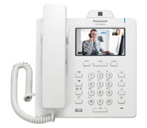 Купить - проводной телефон  Проводной IP-видеотелефон Panasonic KX-HDV430RU WAN/LAN/Gigabit LAN Белый