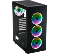 Купить - корпус для ПК  Корпус FSP CMT340 2xUSB3.0 fans ARGB F3x12cm/ARGB R1x12cm без БП ATX
