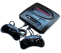 Купить - игровую консоль  Игровая приставка Sega Mega Drive 2 (368 встроенных игр + поддержка картриджей) ретро консоль черная (24335-Sega2_468)