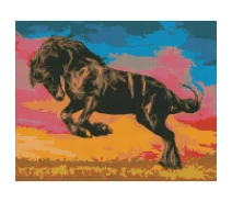 Купить - алмазную мозаику  Алмазная мозаика "Величественный мустанг" Идейка AMO7354 40х50 см