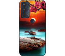 Купить - чехол для смартфона  Оригинальный силиконовый чехол SMTT для Motorola Edge 20 с картинкой Красивый закат