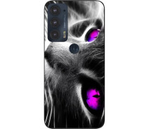 Купить - чехол для смартфона  Оригинальный бампер SMTT для Motorola Edge 20 с картинкой Красивый кот
