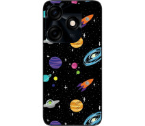 Купить - чехол для смартфона  Оригинальный чехол SMTT для Tecno Spark 10C (KI5m) с картинкой Яркие планеты