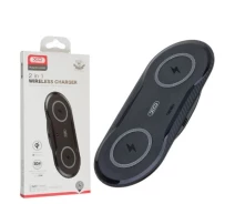 Купить - зарядное устройство для телефона и планшета  Беспроводное зарядное устройство XPRO XO WX025 20W 2 in 1 для Apple iPhone Black (ЦУ-00034038_548)