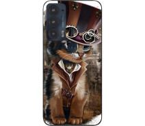 Купить - чехол для смартфона  Силиконовый чехол SMTT для Motorola Edge 20 с картинкой Кот в шляпе