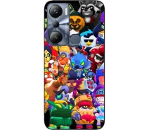 Купить - чехол для смартфона  Силиконовый чехол SMTT для Infinix Hot 20i с картинкой Бравл Все Бойцы