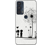 Купить - чехол для смартфона  Силиконовый чехол SMTT для Motorola Edge 20 с картинкой Дети и одуванчик