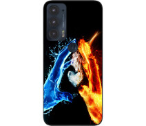Купить - чехол для смартфона  Силиконовый чехол SMTT для Motorola Edge 20 с картинкой Вода и пламя