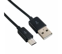Купить - адаптер и кабель  Дата кабель USB 2.0 AM to Micro 5P 2.0m Fabric Premium black REAL-EL (EL123500048)