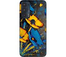 Купить - чехол для смартфона  Силиконовый чехол SMTT для Motorola Edge 20 с картинкой Цветы Украины