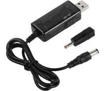 Купить - адаптер и кабель  Кабель USB 5V - DC 9V/12V с переключателем, для подключения Wi-Fi роутера и др. от повербанка (USBDC5912V)