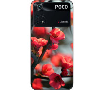 Купить - чехол для смартфона  Чехол силиконовый SMTT для Xiaomi Poco M4 Pro 4G с картинкой Сакура