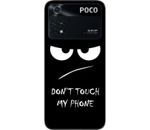 Купить - чехол для смартфона  Бампер силиконовый чехол SMTT для Xiaomi Poco M4 Pro 4G с картинкой Глаза