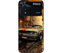 Купить - чехол для смартфона  Силиконовый чехол бампер SMTT для Xiaomi Poco M4 Pro 4G с картинкой Старый мустанг