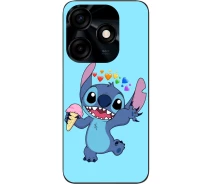 Купить - чехол для смартфона  Силиконовый чехол SMTT для Tecno Spark 10C (KI5m) с картинкой Стич с мороженным
