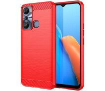 Купить - чехол для смартфона  Чехол-накладка Polished Carbon для Infinix Hot 20i red