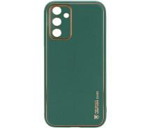 Купить - чехол для смартфона  Кожаный чехол Xshield для Samsung Galaxy A14 4G/5G Зеленый / Army green (64108)