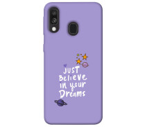 Купить - чехол для смартфона  Чехол TPU Just верить в свои мечты для Samsung Galaxy A40 (A405F)