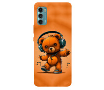 Купить - чехол для смартфона  TPU чехол медвежонок меломан (bear listening music) для Motorola Moto G60