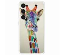Купить - чехол для смартфона  Силиконовый (TPU) чехол Deexe Life Style для Samsung Galaxy S23 (S911) - Colorful Giraffe