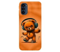 Купить - чехол для смартфона  TPU чехол медвежонок меломан (bear listening music) для Motorola Moto G41