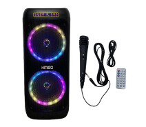 Купить - портативную колонку  Портативная Bluetooth колонка KIMISO QS 82 7965 с микрофоном подсветкой черный