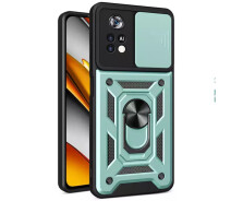 Купить - чехол для смартфона  Ударопрочный чехол Camshield Serge Ring для Xiaomi Poco M4 Pro 4G Зеленый (56098)