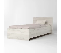 Купить - кровать  Односпальная кровать Эверест Соната-900 90х200 см дуб крафт белый (EVR-2675)