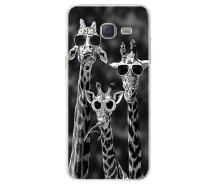 Купить - чехол для смартфона  Чехол Print для Samsung J3 2016 / J320 / J300 силиконовый бампер Giraffes