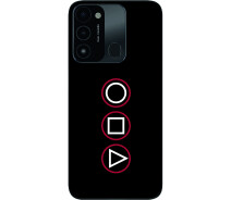 Купить - чехол для смартфона  Силиконовый чехол SMTT для Tecno Spark 8C с картинкой Игра в кальмара Логотип