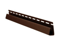 Купить - сайдинг  J-планка RainWay коричневая 3 м