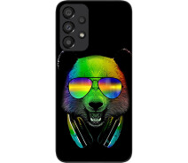Купить - чехол для смартфона  Силиконовый чехол SMTT для Samsung A33 5G Galaxy A336B с картинкой Мишка в наушниках