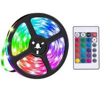 Купить - светодиодную ленту  Лента светодиодная LED RGB HOCO DL30 с пультом 4 м черная