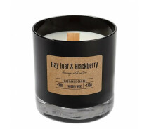Купить - свечу  Свеча ароматическая с деревянным фитилем Flora Bispol Bay Leaf Blackberry 27477 (MR57451)
