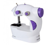 Купить - швейную машинку  Швейная машинка FHSM 201 Mini Sewing Machine с адаптером 4 в 1 белая