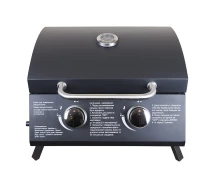 Купить - электрогриль  Маленький газовый гриль на 2 конфорки. Переносной и лёгкий, 11кг (GLV200302T)