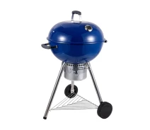 Купить - электрогриль  Большой синий угольный гриль-барбекю с термометром (LV210717BL)