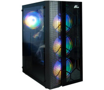 Купить - корпус для ПК  Корпус Frime Nucleus Black USB 3.0 без БП (Nucleus-U3-GLS-4DTRMLT16.6WP)