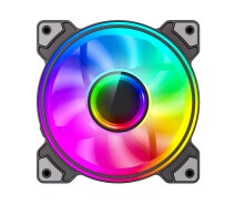 Купить - систему охлаждения  Кулер для корпуса GameMax Dual Ring Infinity BK RGB-подсветка 120мм