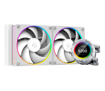 Купить - систему охлаждения  Система водяного охлаждения ID-Cooling Space LCD SL240 White, Intel: 2066/2011/1700/1200/1151/1150/1155/1156, AMD: AM5/AM4, 276x120x27 мм, 4-pin