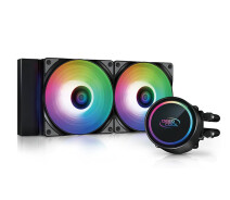 Купить - систему охлаждения  Система водяного охлаждения DeepCool Gammaxx L240 A-RGB (DP-H12CF-GL240-ARGB), Intel: AM4/AM3+/AM3/AM2+/AM , 282x120x27 мм, 4-pin