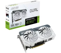 Купить - видеокарту  Видеокарта ASUS GeForce RTX4060Ti 8Gb DUAL OC WHITE (DUAL-RTX4060TI-O8G-WHITE)