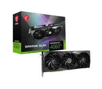 Купить - видеокарту  Видеокарта GF RTX 4060 Ti  8GB GDDR6 Gaming X Slim MSI (GeForce RTX 4060 Ti GAMING X SLIM 8G)