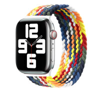 Купить - аксессуар к смарт-чсасам  Нейлоновый ремешок для Apple Watch 41/40/38 мм solo loop XS (120 mm), Радужный (1727033205)
