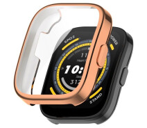 Купить - аксессуар к смарт-чсасам  Защитный чехол Deexe Protective Frame для Xiaomi Amazfit Bip 5 - Rose Gold