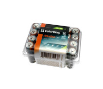 Купить - батарейку и аккумулятор  Батарейка ColorWay Alkaline Power AA/LR06 Plactic Box 24шт
